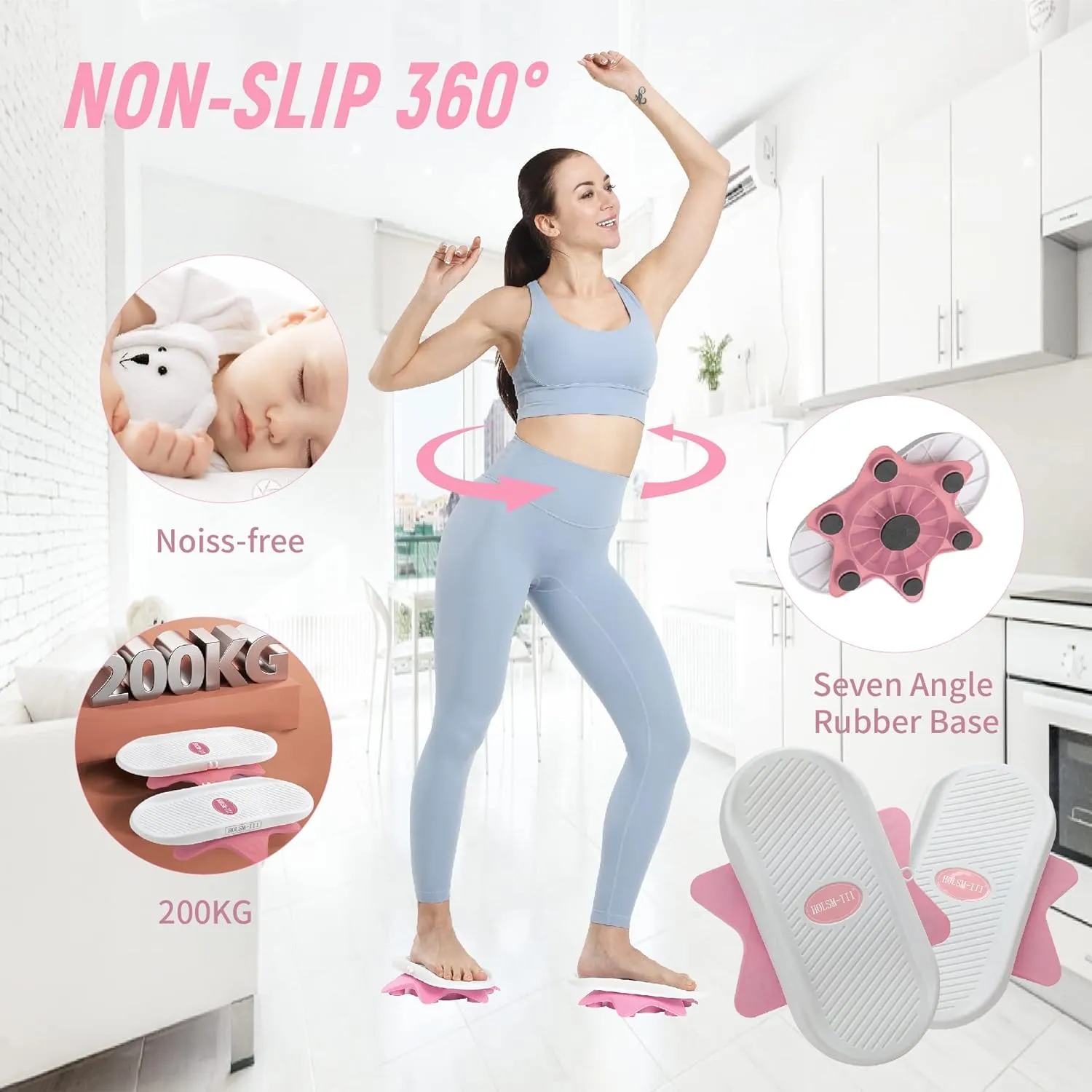 Ab Twister Board,Twister Exercise Board,Waist Twisting Disc-Ab Board Exercise,Twisting Stepper,Waist Trainer Trimmer,Ab Board-for Ab Exercise Abs Core,Slimming Waist Full Body Toning Workout Home Gym