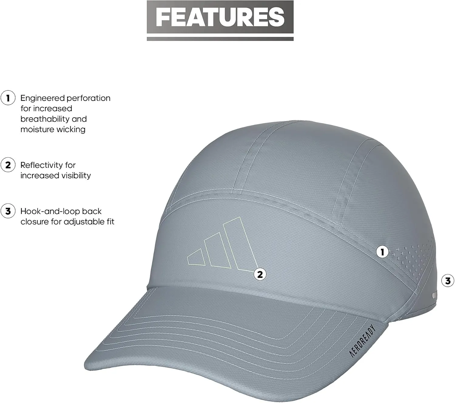 adidas Women's Superlite Trainer Sport Performance Relaxed Adjustable Running Hat