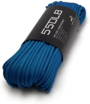 Agilite 550lb. Paracord, Type III Nylon (Blue)