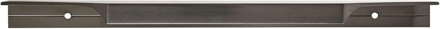 Amerock | Cabinet Edge Pull | Black Chrome | 8-9/16 inch (217 mm) Center to Center | Extent | 1 Pack | Drawer Pull | Drawer Handle | Cabinet Hardware