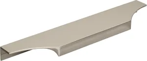 Amerock | Cabinet Edge Pull | Polished Nickel | 8-9/16 inch (217 mm) Center to Center | Extent | 1 Pack | Drawer Pull | Drawer Handle | Cabinet Hardware