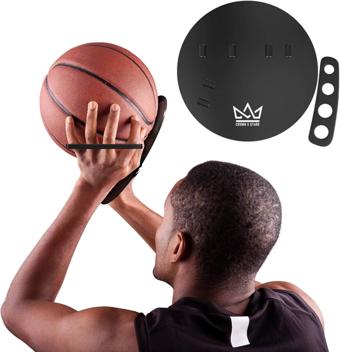Basketball Shooting Off Hand Trainer - for Left Handed Shooters, Eliminate Off Hand Interference - with Bonus 5.3" Shooting Aid