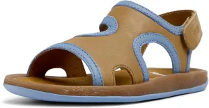 Camper Kids Girls Fashion 2-Strap Sandal, Brown 001, 11 Little Kid