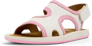 Camper Kids Girls Fashion 2-Strap Sandal, White 003, 11 Little Kid