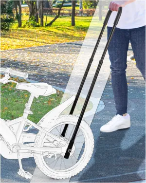 Children's Cycling Bike Safety Trainer Handle | Ergonomic Push Bar, 6 Heights Adjustable, Easy Install, Durable High Carbon Steel