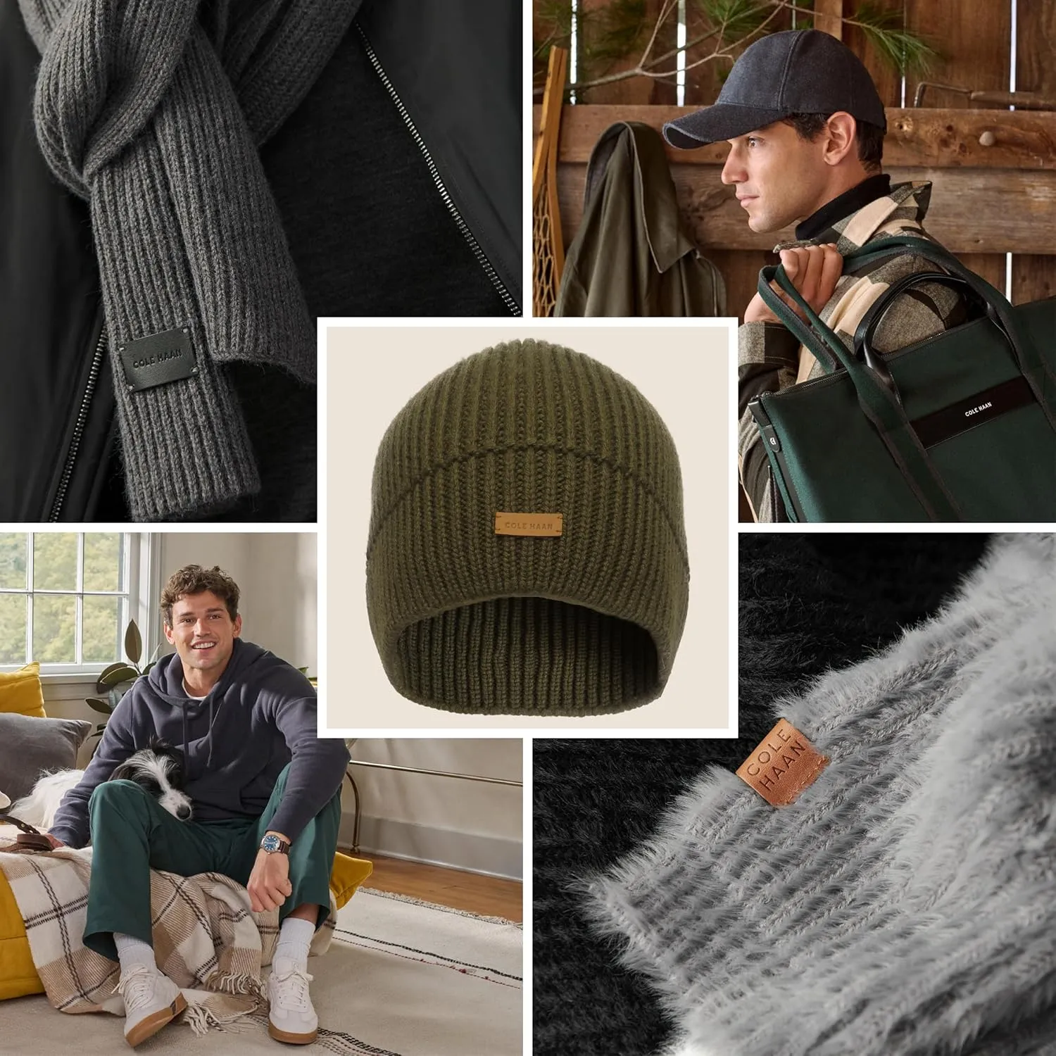 Cole Haan Knit Beanie for Men, One Size, No Cuff Design with Premium Comfort and Durable Quality for Everyday Style