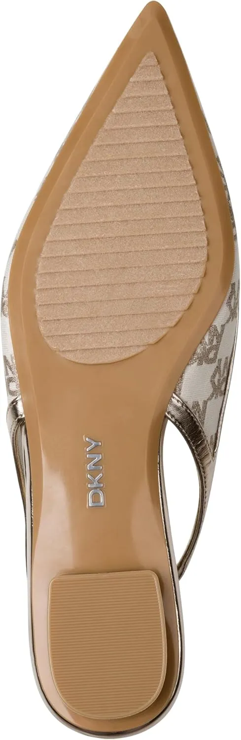DKNY Women's Millbury Slingback Pointed Toe Ballet Flat Pump
