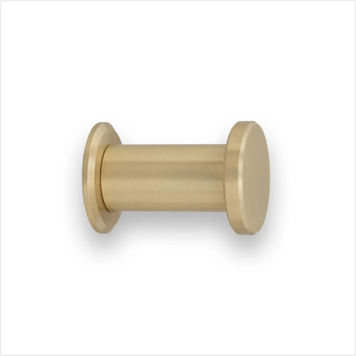 EVI Herrajes Bathroom Hanger | Brass Wall Hanger | Matte Finish | for Hanging Clothes, Coats or Towels | Towel Rail with Invisible Screw | 190CBLMT