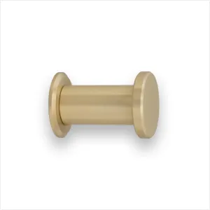 EVI Herrajes Bathroom Hanger | Brass Wall Hanger | Matte Finish | for Hanging Clothes, Coats or Towels | Towel Rail with Invisible Screw | 190CBLMT