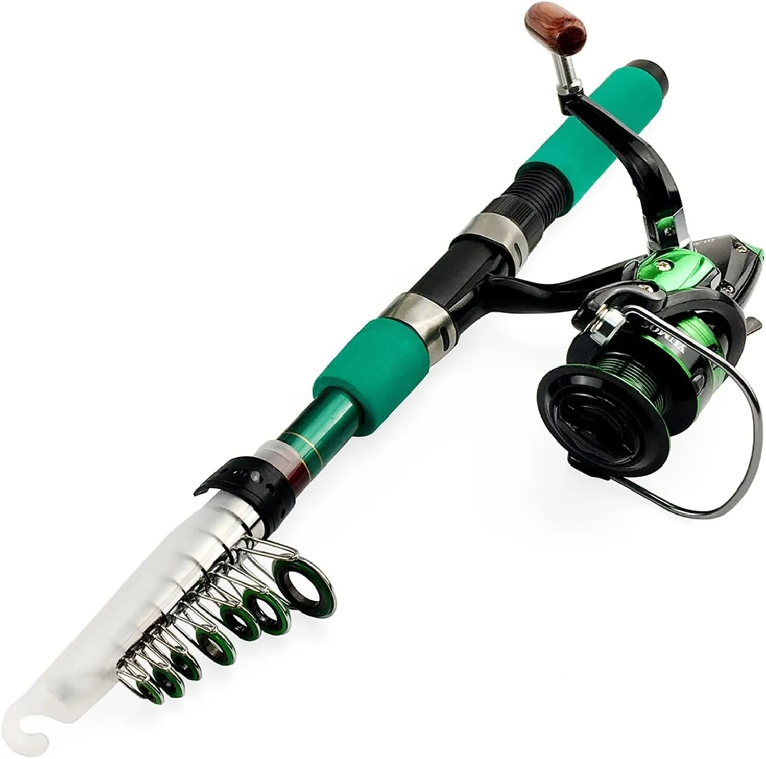 Fishing Rod Fishing Rod Combo Telescopic Fishing Rod and Spinning Fishing Reel Fishing Set Carp Fishing Rod Reel Kit Fishing Pole Kit(Rod with Black Reel,1.8 m)