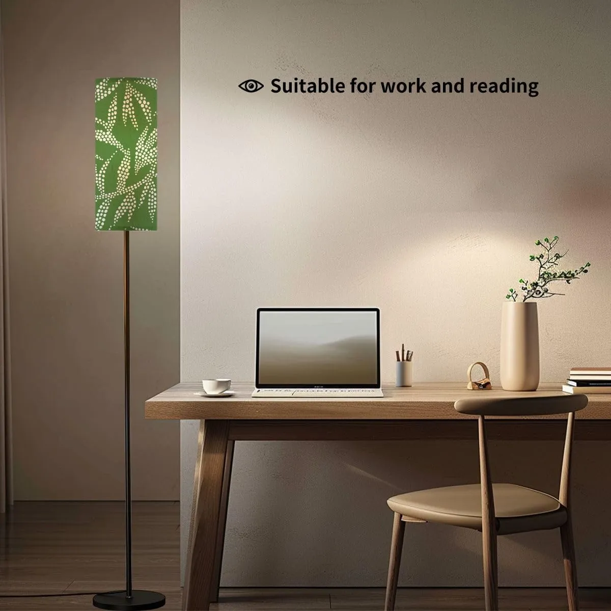 Floor Lamp for Living Room Abstract nature Botanical seamless pattern flat modern manner Hand Light Stand Lamp with Remote Control Dimmable LED Tall Lamps for Bedrooms Reading Western Home Decor