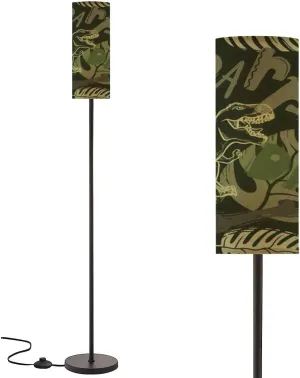 Floor Lamp for Living Room period dinosaur flat seamless pattern Prehistoric animal hand drawn Modern Standing Lamp Remote Control Dimmable Pole Lamp Corner Tall Lamp for Office Bedroom Reading
