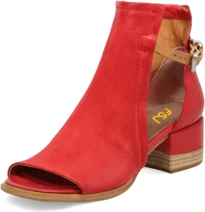 FSJ Women Peep Open Toe Sandals Boot Cut Out Buckle Ankle Bootie Comfortable Stacked Block Low Heeled Summer Sandal Shoes Size 4-15 M US