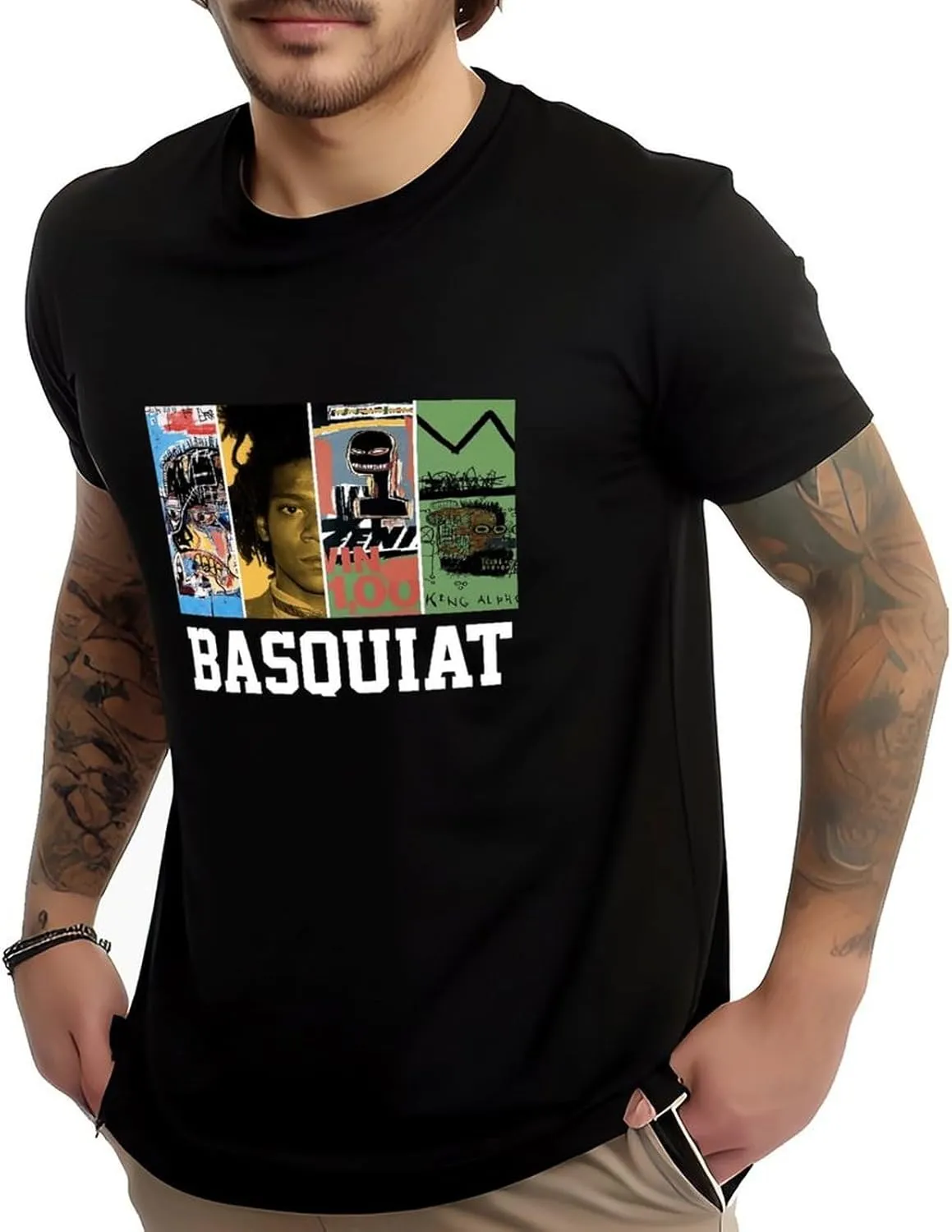 Hipster Men Boys Top for Workout Riding Beach, Short Sleeve Jersey T-Shirt