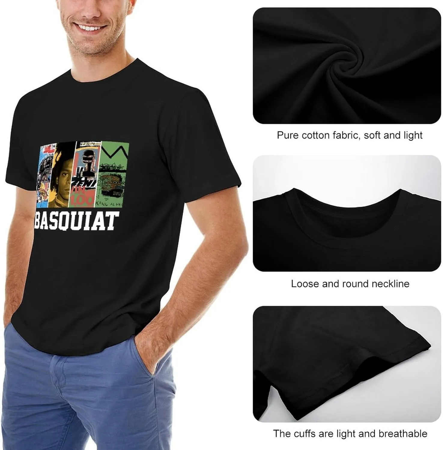 Hipster Men Boys Top for Workout Riding Beach, Short Sleeve Jersey T-Shirt