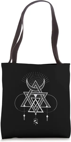 Holy Geometry Abstract Dreamcatcher Tote Bag
