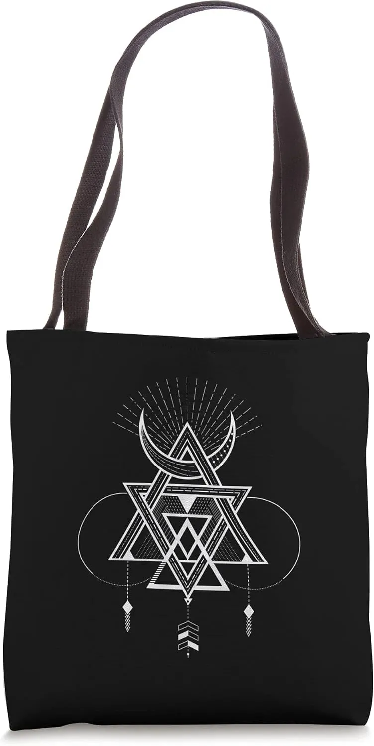 Holy Geometry Abstract Dreamcatcher Tote Bag