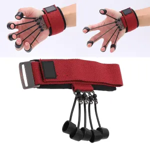 KEY FIT Finger Exerciser Hand Strengthener | Hand Grip Strength Trainer Resistance Band | Finger Strengthener, Guitar Finger Stretcher | Finger Extensor Strengthener, Forearm Strengthener
