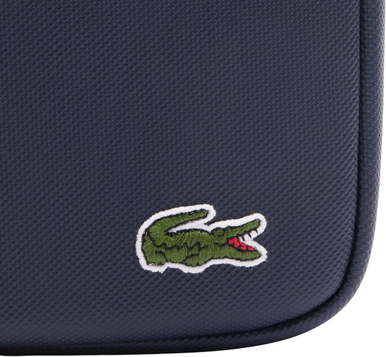 Lacoste Medium LCST Zippered Petit Piqué Crossover Bag