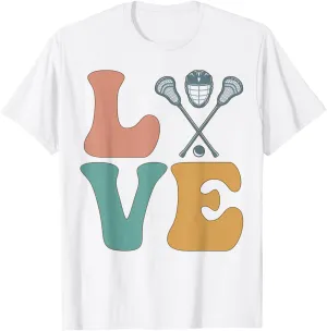 Lacrosse Player Lax Coach Team Trainer LOVE T-Shirt