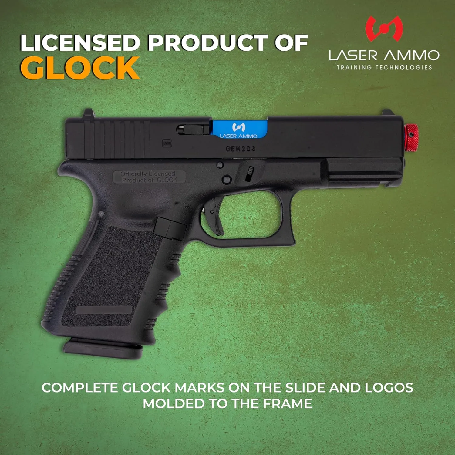 Laser Ammo G17 G19 Recoil Enabled SureStrike Training Laser Device (Class I, 3.5mW) for use with Training Targets and Systems