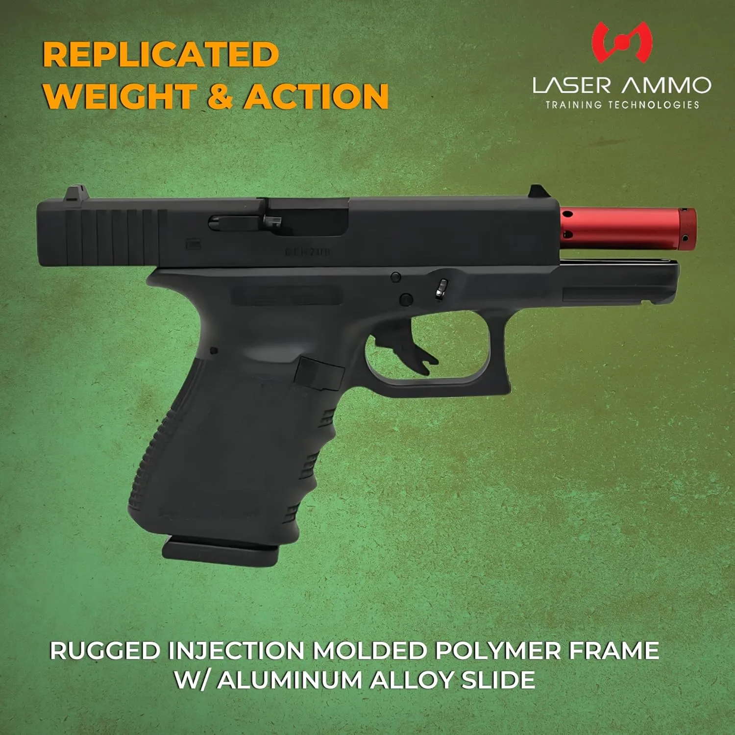 Laser Ammo G17 G19 Recoil Enabled SureStrike Training Laser Device (Class I, 3.5mW) for use with Training Targets and Systems