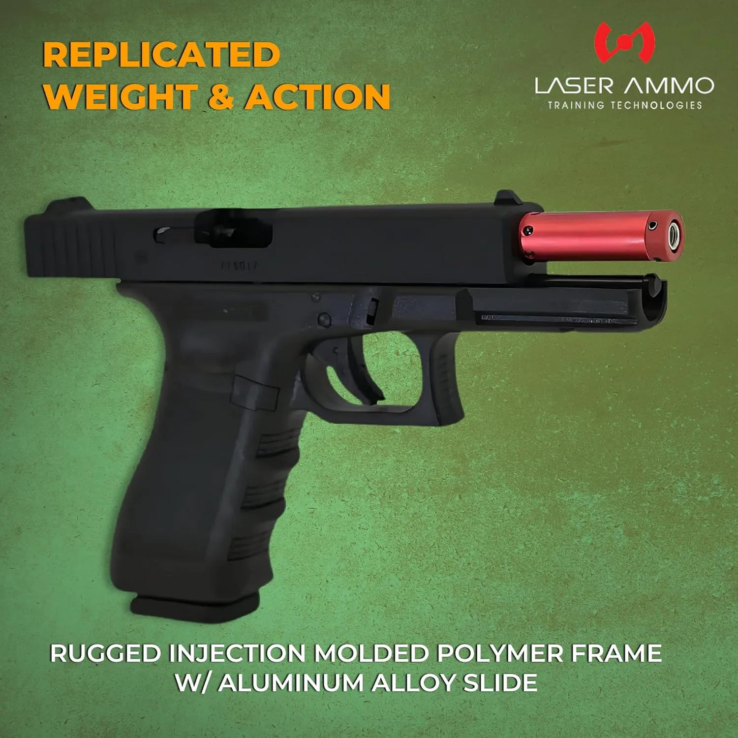Laser Ammo G17 G19 Recoil Enabled SureStrike Training Laser Device (Class I, 3.5mW) for use with Training Targets and Systems