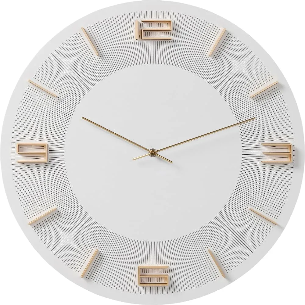 Leonardo Wall Clock White/Gold, One Size