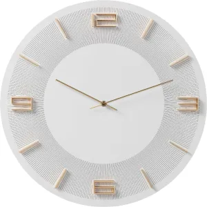 Leonardo Wall Clock White/Gold, One Size