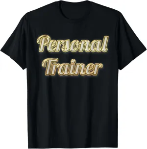 Luxury Gold Personal Trainer Bling Bling T-Shirt