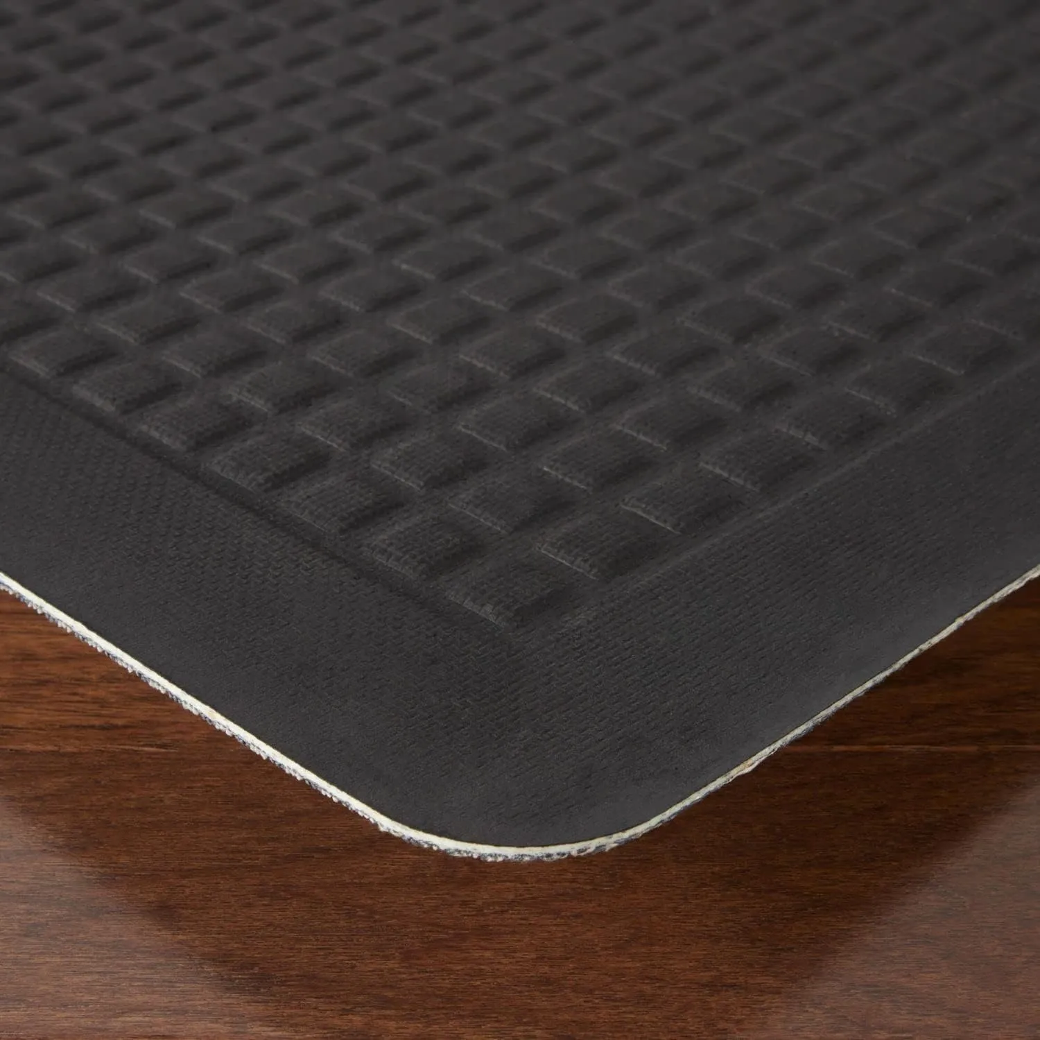 Martha Stewart Mira Modern Heathered Anti-Fatigue Air-Infused Kitchen Mat, Blue, 19.6"x39"