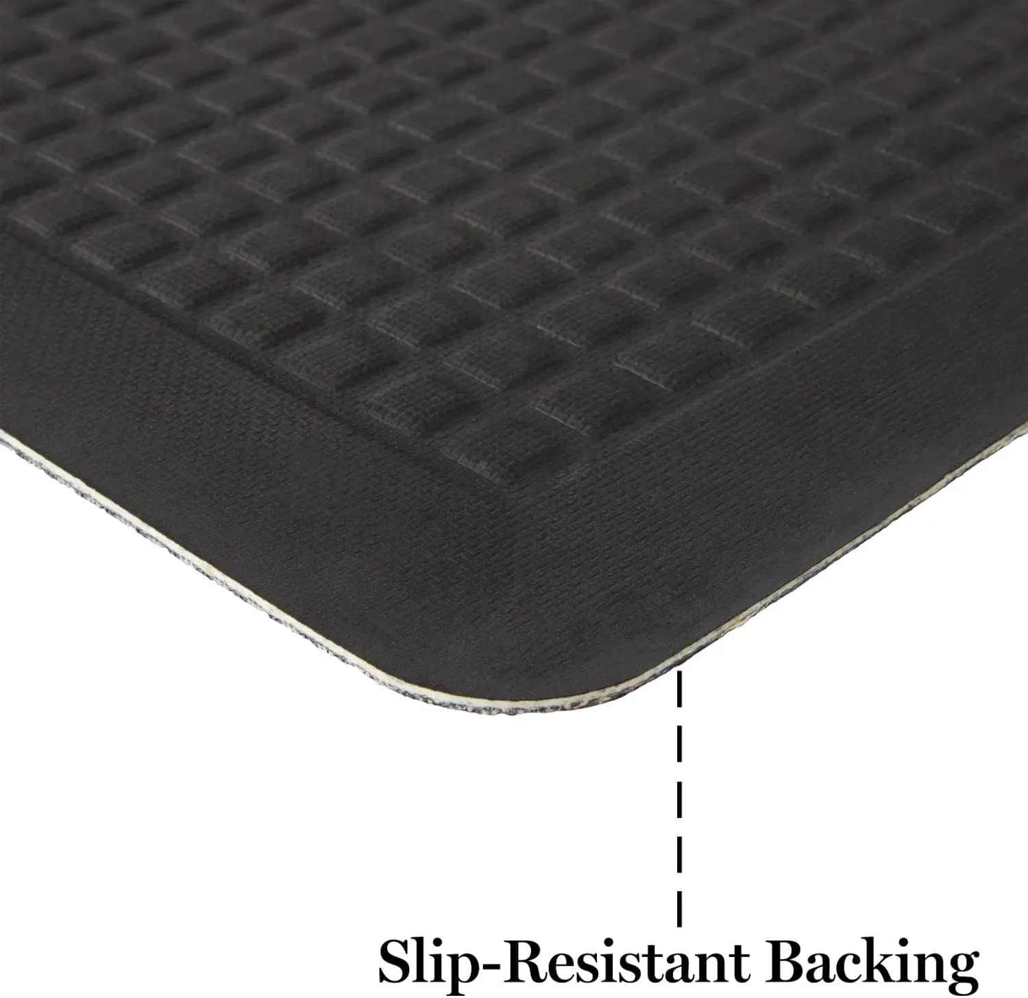 Martha Stewart Mira Modern Heathered Anti-Fatigue Air-Infused Kitchen Mat, Blue, 19.6"x39"