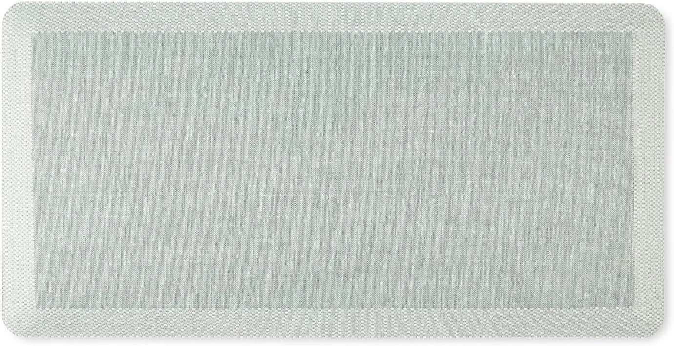 Martha Stewart Mira Modern Heathered Anti-Fatigue Air-Infused Kitchen Mat, Mint Green, 19.6"x39"