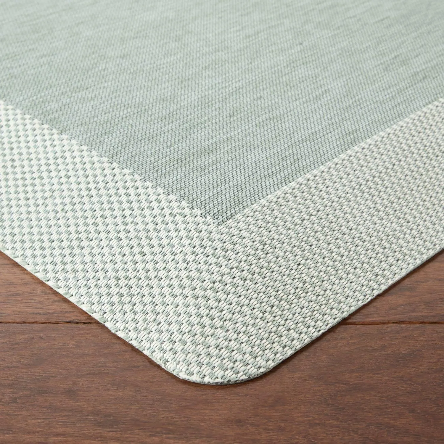 Martha Stewart Mira Modern Heathered Anti-Fatigue Air-Infused Kitchen Mat, Mint Green, 19.6"x39"