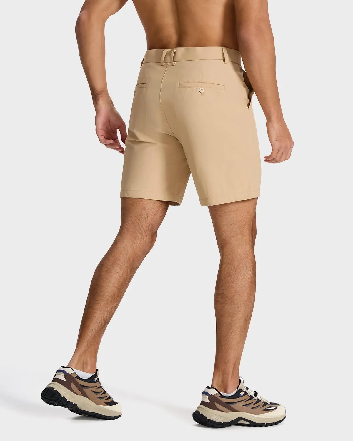 Men's Classic Fit 7/9/11 Inch Golf Shorts Lightweight Long Stretch Hiking Short with 4 Pockets for Casual Work