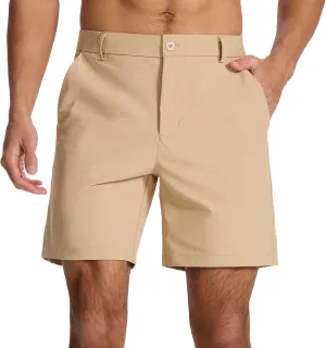 Men's Classic Fit 7/9/11 Inch Golf Shorts Lightweight Long Stretch Hiking Short with 4 Pockets for Casual Work