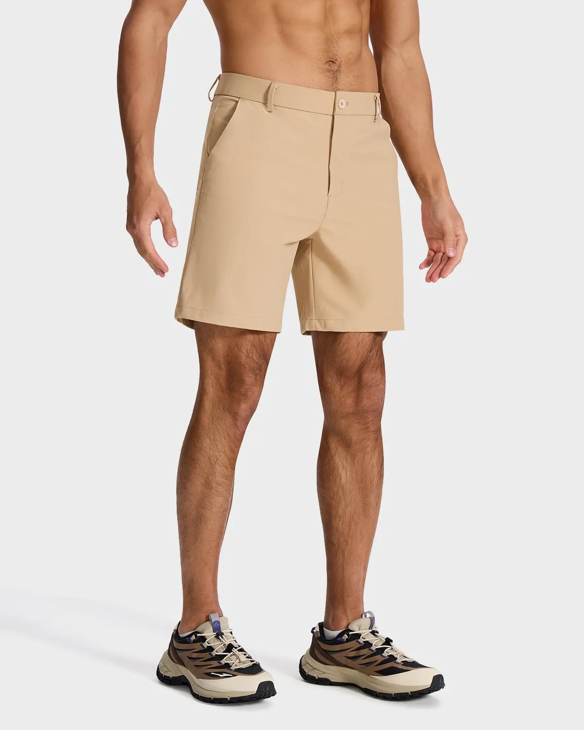 Men's Classic Fit 7/9/11 Inch Golf Shorts Lightweight Long Stretch Hiking Short with 4 Pockets for Casual Work