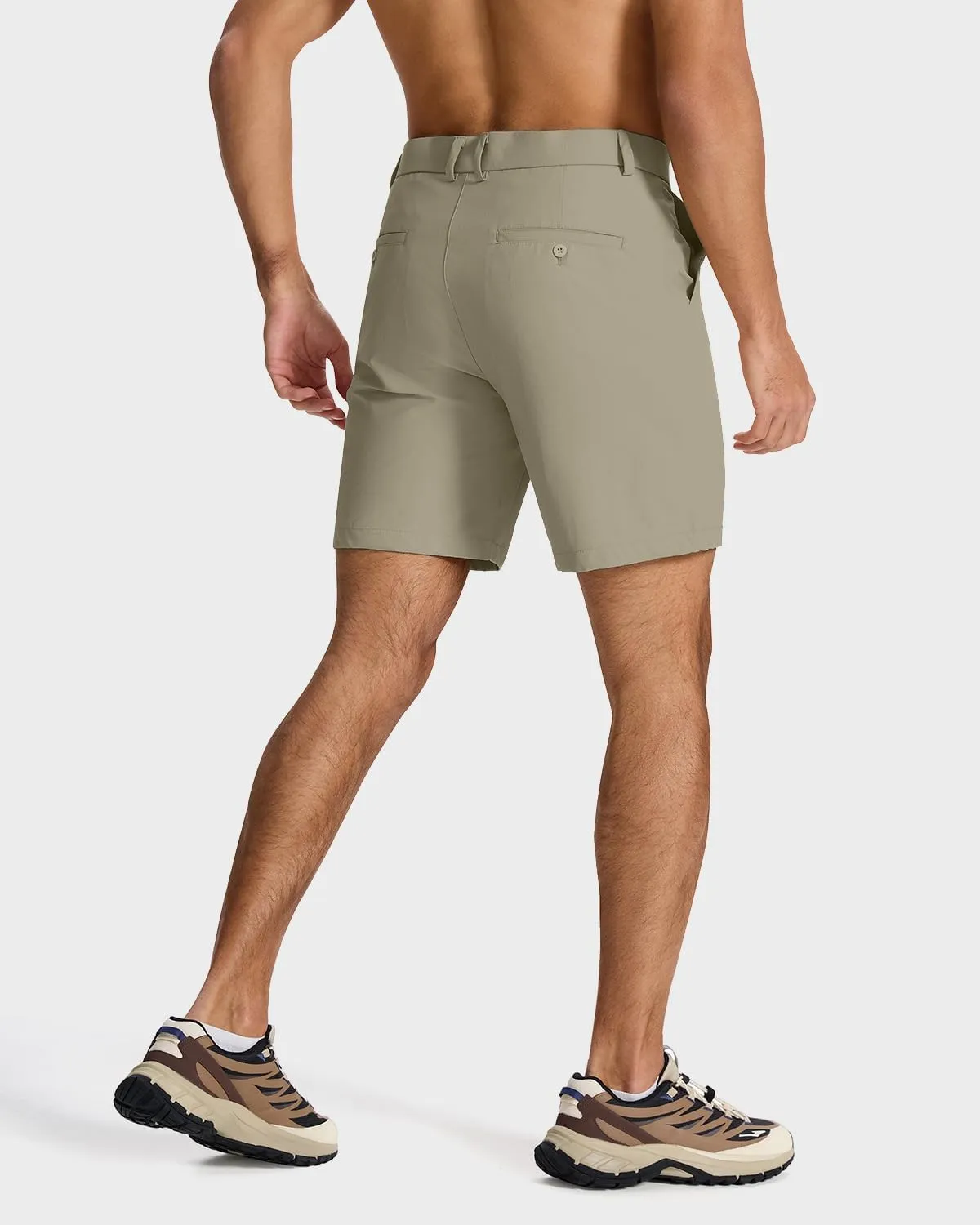 Men's Classic Fit 7/9/11 Inch Golf Shorts Lightweight Long Stretch Hiking Short with 4 Pockets for Casual Work