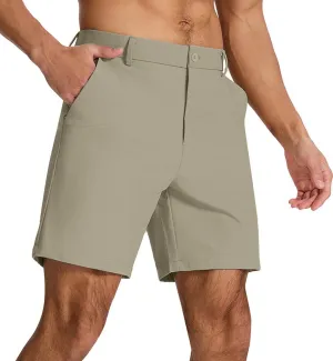 Men's Classic Fit 7/9/11 Inch Golf Shorts Lightweight Long Stretch Hiking Short with 4 Pockets for Casual Work