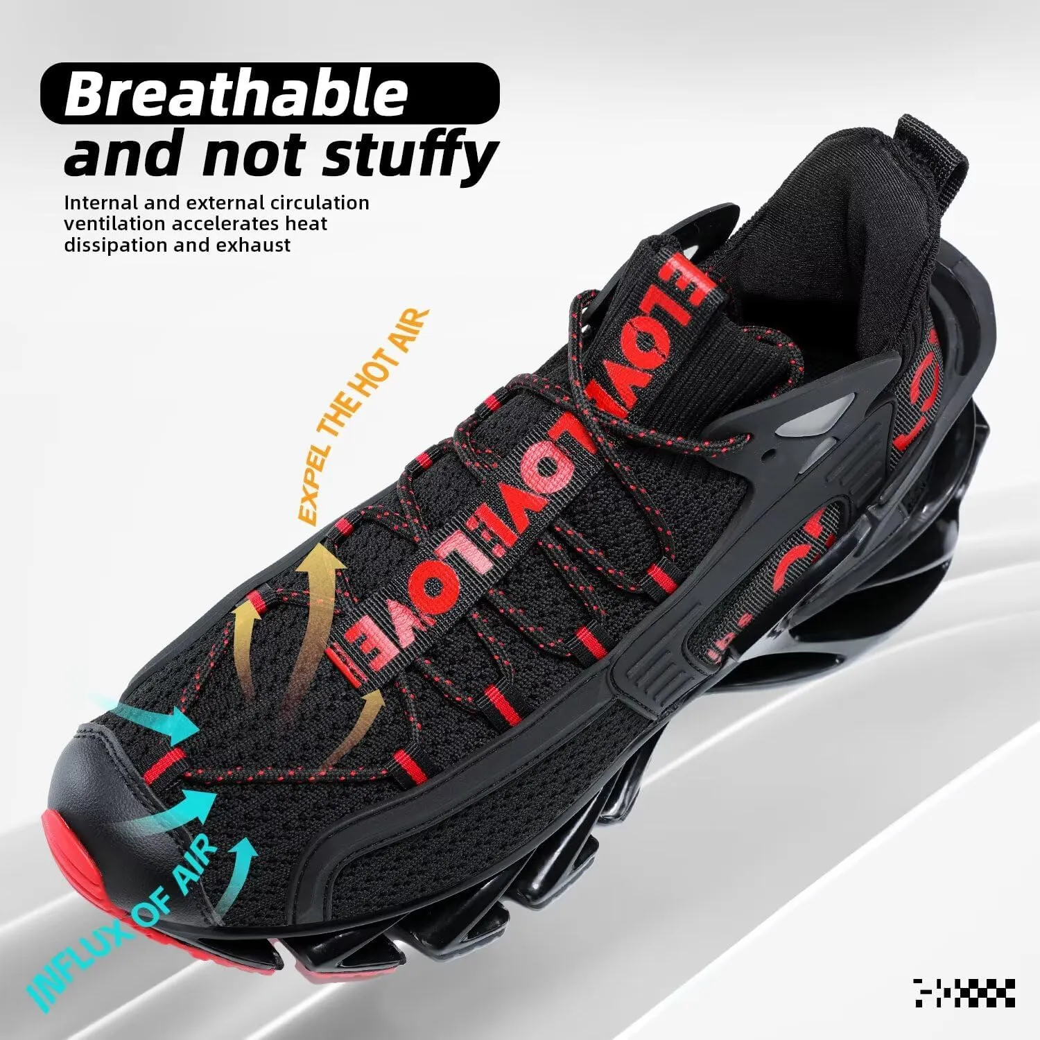 Men's Walking Running Shoes Blade Tennis Casual Fashion Sneakers Comfort Non Slip Sport Athletic Trainer