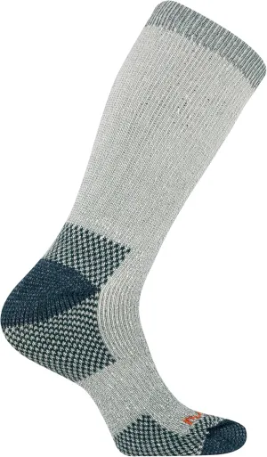 Merrell Unisex-Adult's Heavyweight Merino Wool Hiking Crew Socks-Breathable Reinforced Cushion and Arch Support, Green (1 Pair), S/M (Men's 5-8.5 / Women's 5-9.5)