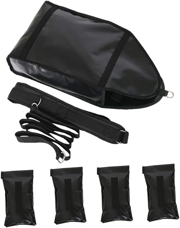 NAIZEA Adjustable Weight Sled Trainer, Sandbag Sled Trainer for Sprinter Speed Training Indoor with 4 Weight Sandbags