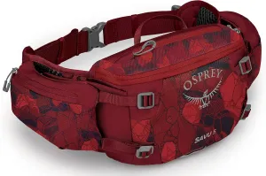 Osprey Savu 5L Unisex Lumbar Biking Hydration Pack, Claret Red