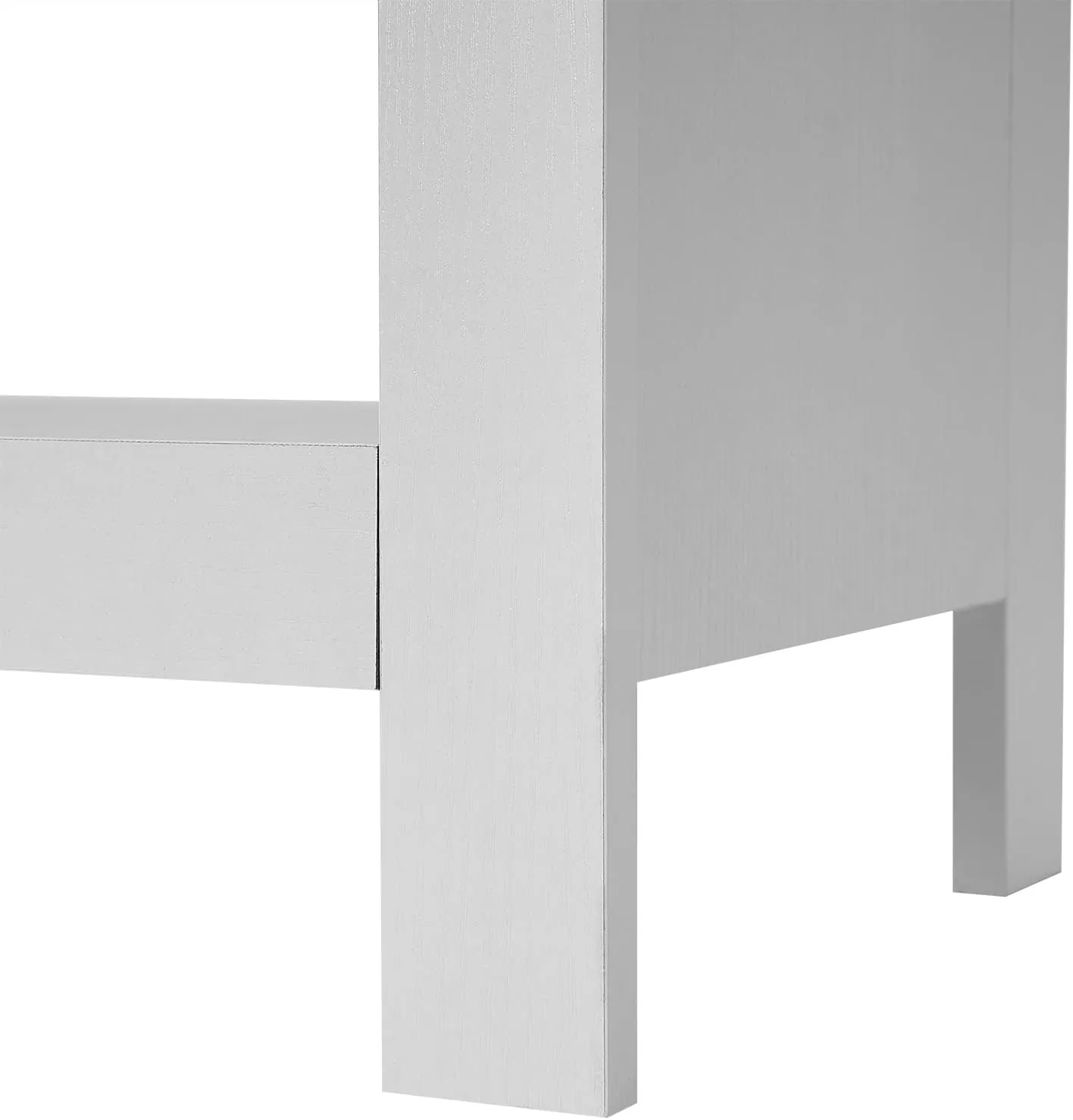 Panana TV Stand, Entertainment Center 4 Cubby Television Stands Cabinet Media Sideboard with 4 Open Shelves Farmhouse TV Media Console Table for TVs up to 50 Inches (43 Inches White)