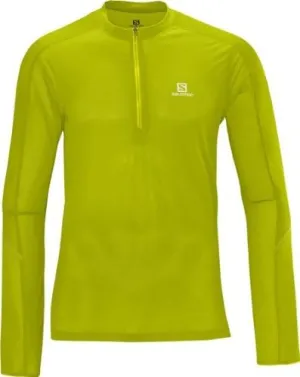 Salomon Men's Trail Runner Long Sleeve Zip Tee