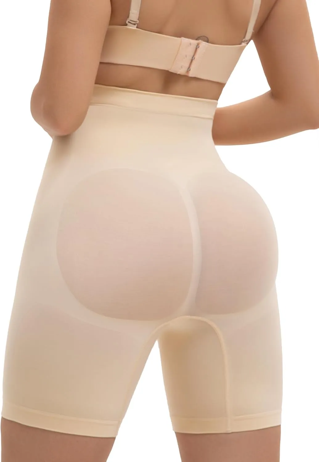 SHAPERX High-Waist Tummy Control Shapewear Shorts for Women Seamless Body Shaper for All-Day Wear Under Dresses