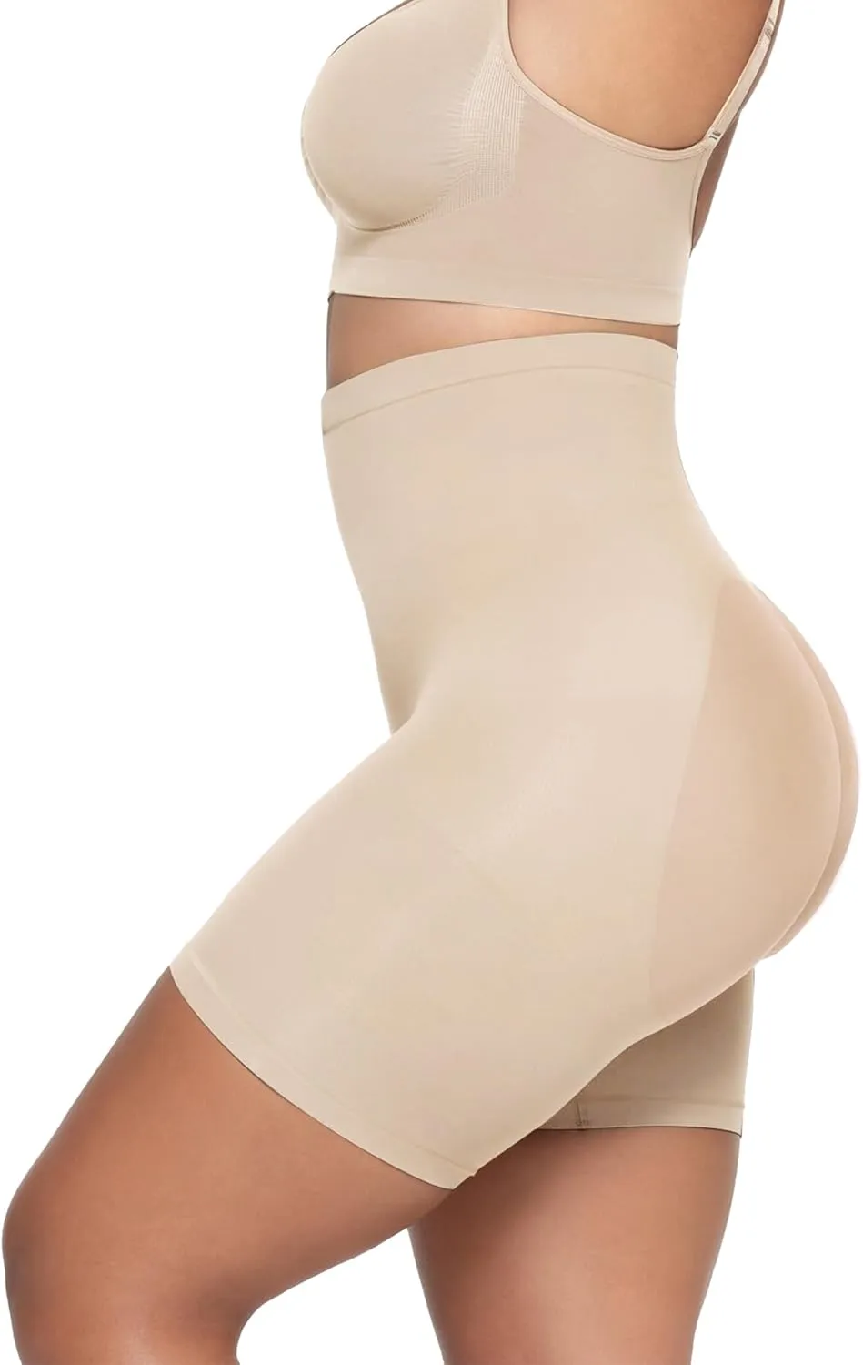 SHAPERX High-Waist Tummy Control Shapewear Shorts for Women Seamless Body Shaper for All-Day Wear Under Dresses