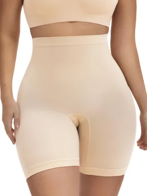 SHAPERX High-Waist Tummy Control Shapewear Shorts for Women Seamless Body Shaper for All-Day Wear Under Dresses