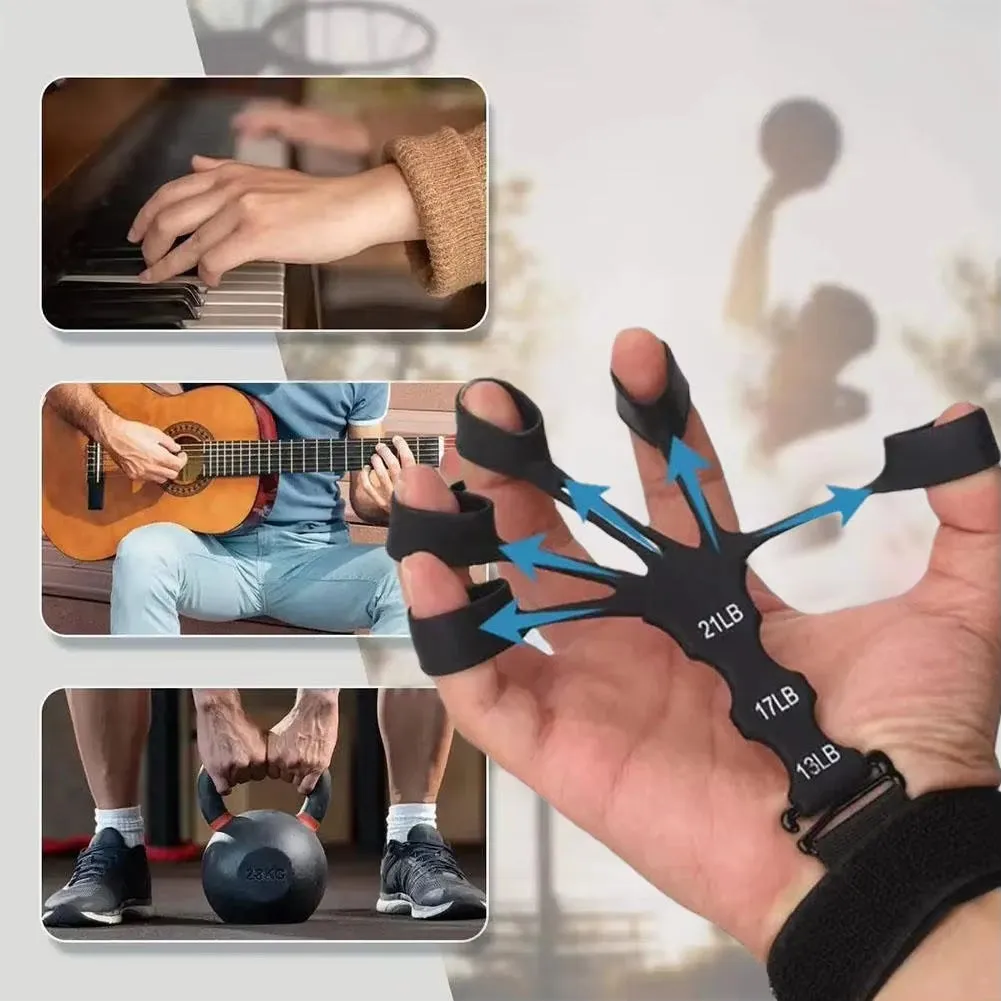 Silicone Gripster Finger Strength Trainer & Accessory