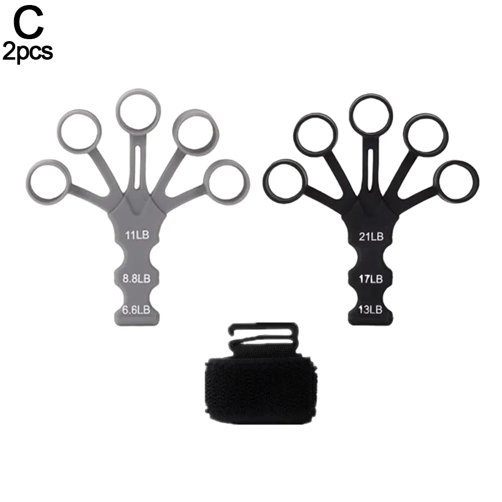 Silicone Gripster Finger Strength Trainer & Accessory